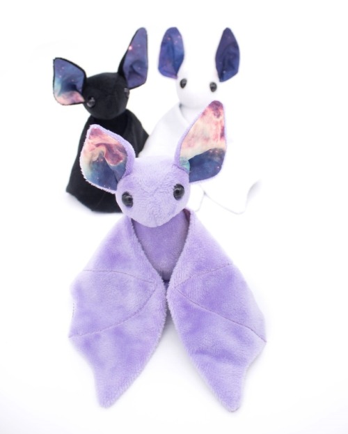 isthatacalzone: sosuperawesome: Galaxy Plush Bats and Stickers BeeZeeArt / Etsy Shop @solongandtha