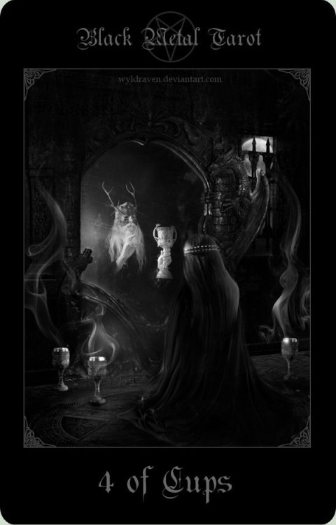 Black Metal Tarot - by Wyldraven art