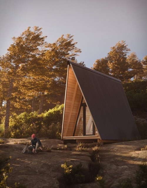 Good wood - a simple A-frame is all it takes to create a beautiful little escape pod. Introducing th