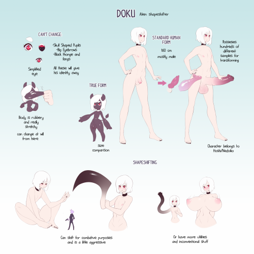 nedoiko: Man do I HATE doing reference sheets xvx! but i figured i needed something like this for Doku since he’s really weird and hard to explain.
