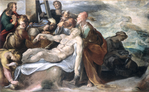 Hans von Aachen (German; 1552–1615), attributed toThe Deposition of ChristOil on canvas, early 17th 