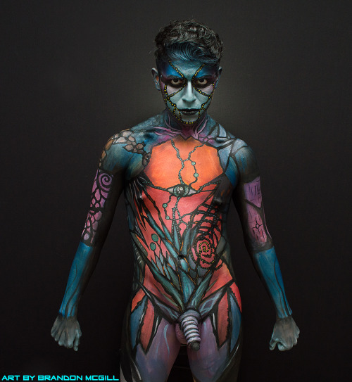 brandonmcgill:  ART BY BRANDON MCGILL SUPER POST!  That’s right, a massive body painting post to share with you all.  The model featured is Anthony M, and my inspiration was aquatic!  Please share this with your friends.  I would love to hear your