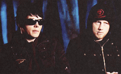 atticemos:  gerard way &amp; bob bryar 