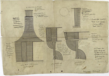 Josef Hoffmann, glas ware, 1912. Source: itsallrightwithme and oscillation indigo