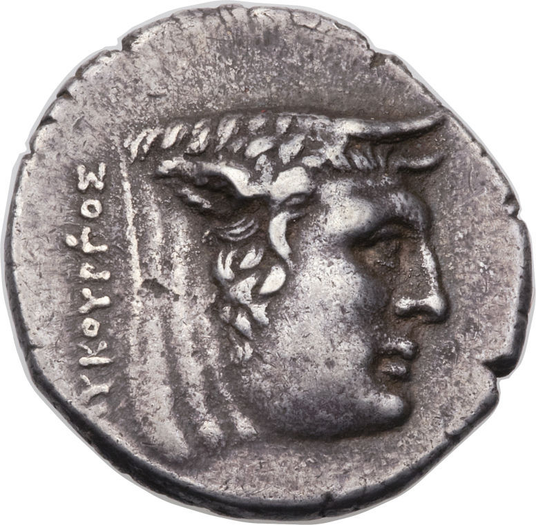 archaicwonder:  The Greek River God AchelousThis silver stater shows the head of