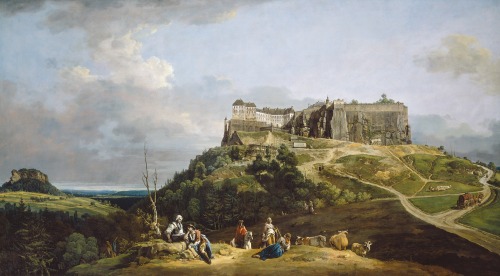 The Fortress ofKönigstein, Bernardo Bellotto, 1756-58