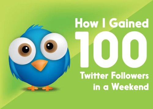 How I gained 100 Twitter Followers Easily Over The Weekend