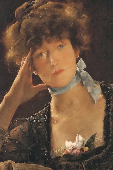 elespleendeparis:Alfred Stevens: Sarah Bernhardt, 1885.