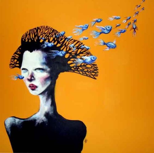 Contemporary art by Iranian artist Afarin Sajedi 