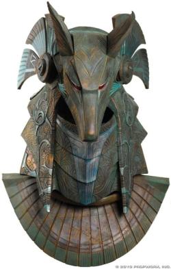 Dorkilybeautiful:  Fuskida:  Anubis Helmet Of The Type Which Was Worn By Ra’s First