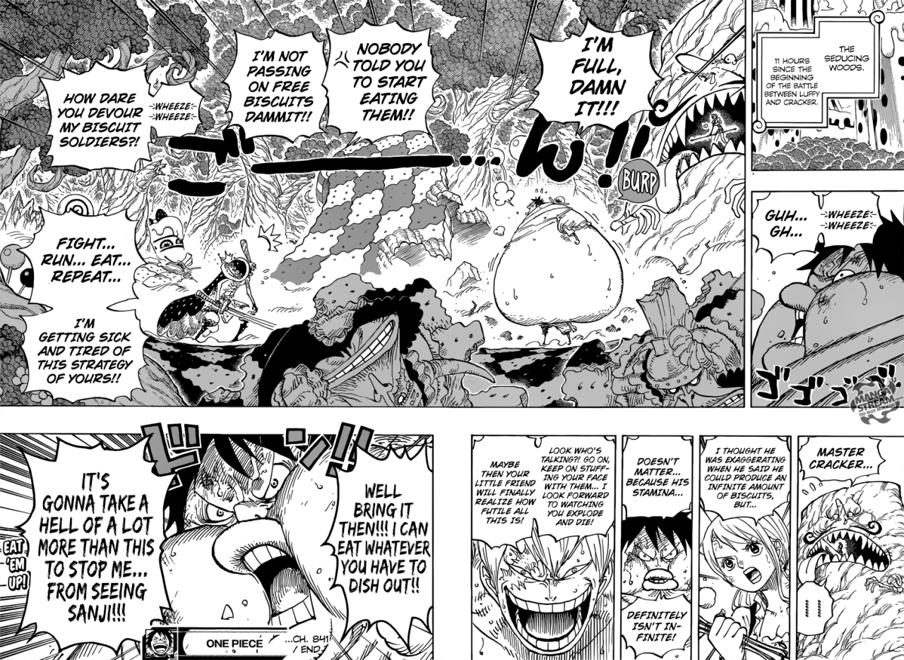 One Piece Chapter 841 – The Germa Kingdom scaling the Red Line