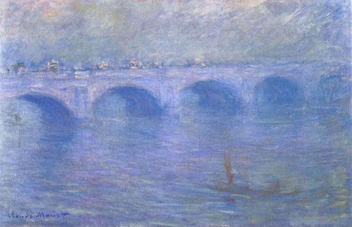 artist-monet:Waterloo Bridge in the Fog, 1901, Claude Monet