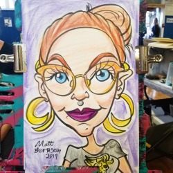 Doing Caricatures At The Black Market In Cambridge, Ma!  Just A Few Blocks From Central