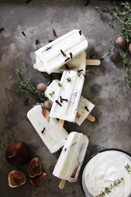 delta-breezes:Greek Yogurt  Pops Figs, Honey &amp; Thyme | Lady &amp; Like