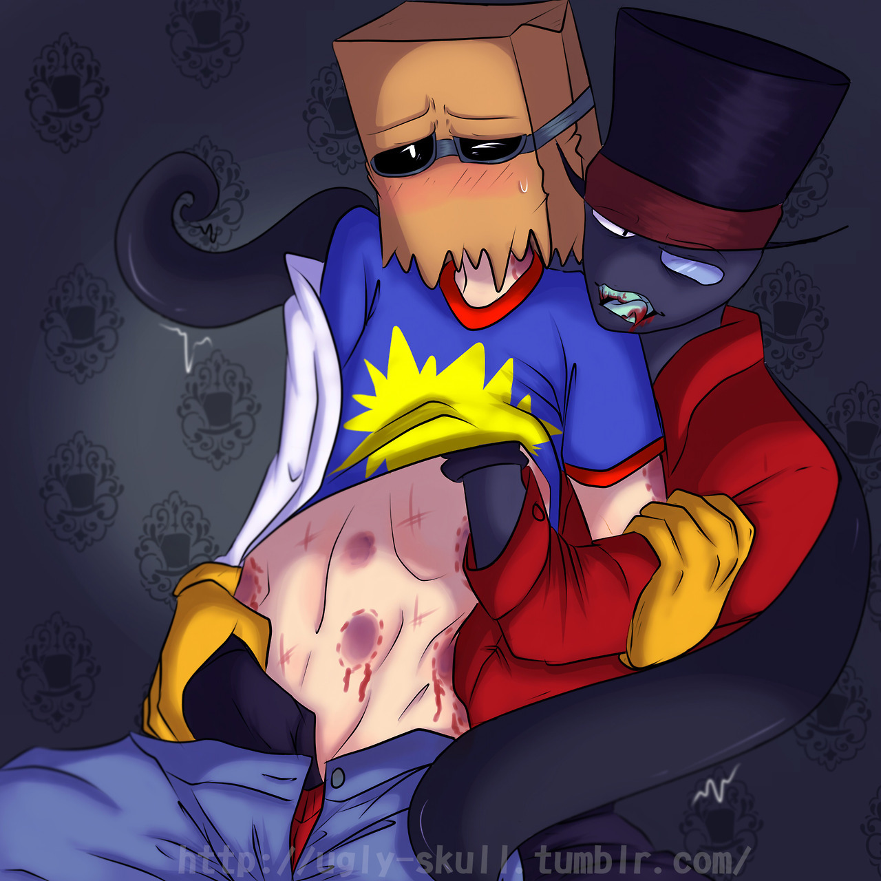 ugly-skull: BLACK HAT x DR. FLUG No pude aguantar así que lo hice, es lo más hard