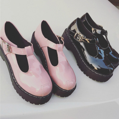 coquettefashion:  Cute ShoesPink Or Black T-bar Shoes* | Heart Cut out Shoes*Black