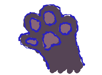 I Used Wigglypaint And Made Some Commemorative Paws To Remember The Great Boopening Long After It's Ended.