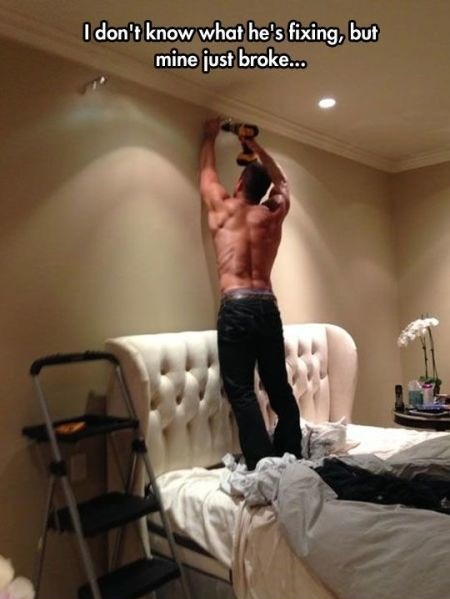 I could use a handyman in my bedroom