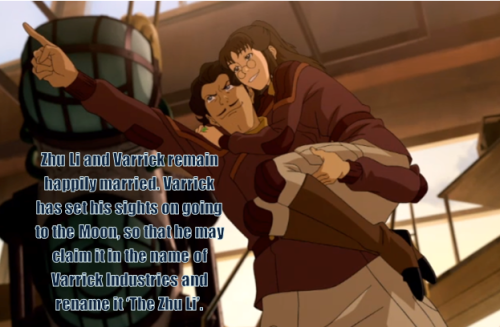 jackdoe:  The Animal House Ending of Korra.  Couldn’t get everyone, but feel free to add you own if you want.