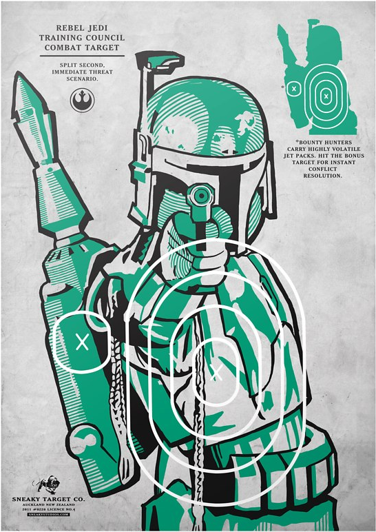 star-wars-daily:  Star wars shooting targets!   Mine would be the opposite. Shooting