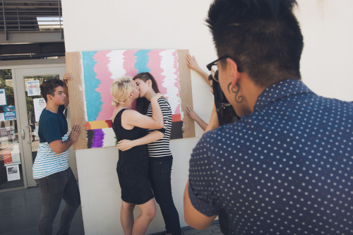 Behind the scenes at my kissing shoot: landyn-pan.tumblr.com/post/130177250567/trans-peo