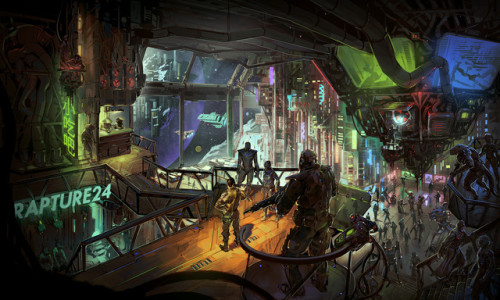 cinemagorgeous:Sci-fi concept art by Maxim Dadin.