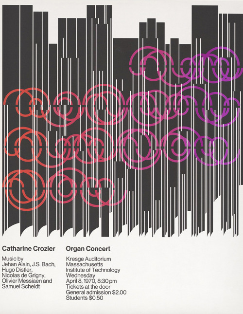 Dietmar Winkler, poster design for MIT, 1967-1969. More to see: artvee.com