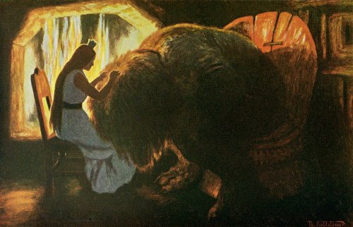 drakontomalloi:Theodor Severin Kittelsen - The Princess Grooms the Troll. 1900