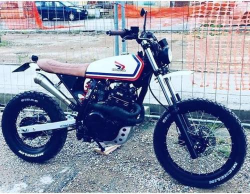 #honda #nx650 #xr600 #tracker #scrambler #flattracker #Bratstyle #JapStyle https://www.instagram.com