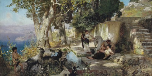 At the Fountain [c. 1890]Artist: Henryk Siemiradzki and studio 