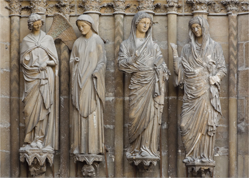 “Nearly every one of the figures that crowd the porches of the great Gothic cathedrals is clea