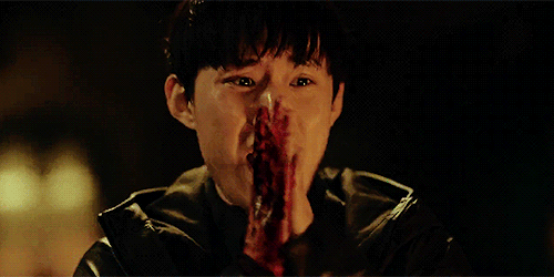 kuwentista:ui-myeong delighted at hyun-su’s transformation [ this scene was so ridic, i had to gif i
