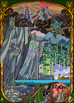 dduane:  aide-factory:Breathtaking The Hobbit and The Lord of the Rings illustration by Jian Guo also known as breathing2004  This is too beautiful not to always reblog. 