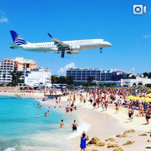 instagram:  Capturing the Airplanes of St. Maarten’s Maho Beach with @samhorine  To view more photos and videos from Maho Beach, explore the Maho Beach, Sint Maarten location page.  Maho Beach on the Dutch side of the Caribbean country of Sint Maarten