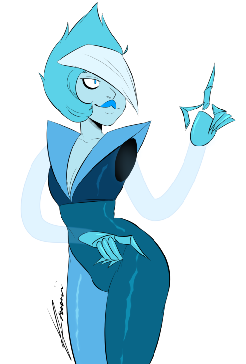 Have a pic of my lovely gem OC Larimar :DIdk, I’m so tired and sleep deprived and yet here I am, just finished this… my OCs don’t get much love from me or anyone else so I gotta draw theeeeeeem