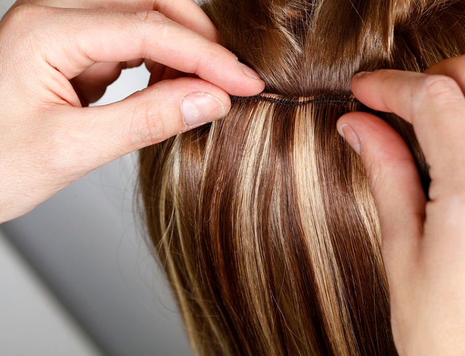 brown hair with chunky blonde highlights tumblr