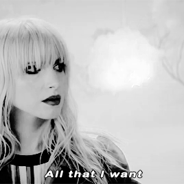 paramores:All that I want is a hole in the ground. You can tell me when it’s alright for me to come 