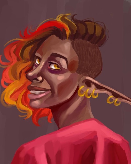 solus-manet:i love lup so much ❤️❤️❤️ [image description: a drawing of Lup from the shoulders up, as