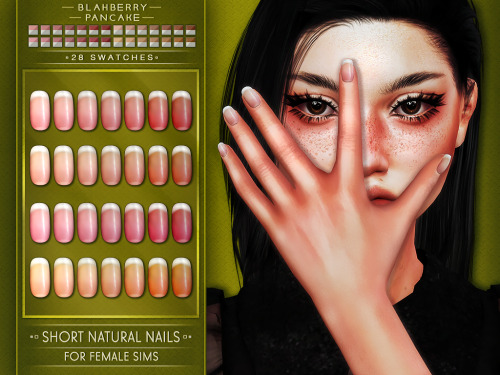 blahberry-pancake:- Long & Short Natural Nails Set (unisex)-○● DOWNLOAD ●○ (PATREON EARLY ACCESS