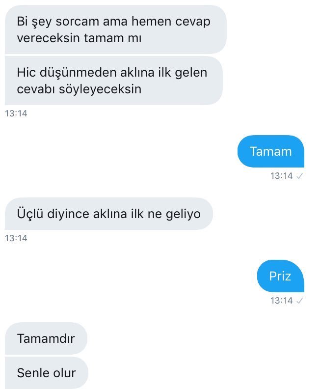 Bi şey sorcam ama hemen...