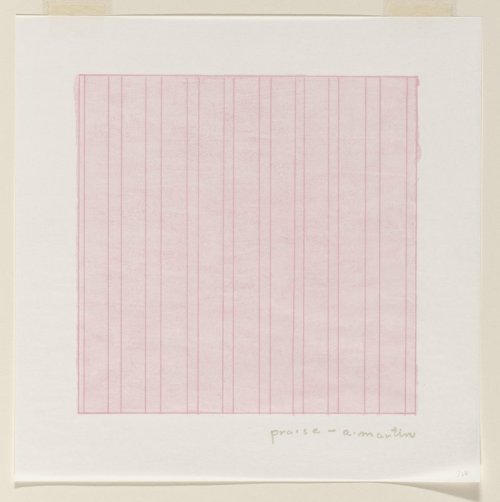 Praise, Agnes Martin, 1976 (published 1977), Minneapolis Institute of Art: Prints and DrawingsAgnes 