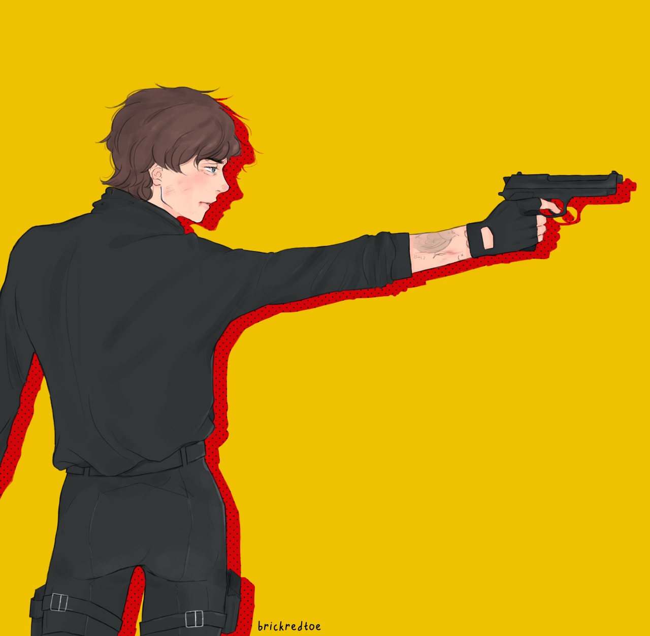 prompt #36: hitman/spy louis for LouieArtFest