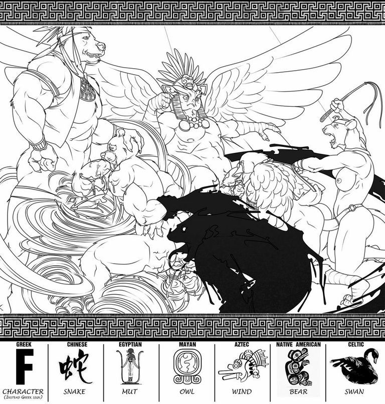 homodracofilo:  Zodiac orgies - by  nexus (* * * * * * *) (I post it at last)