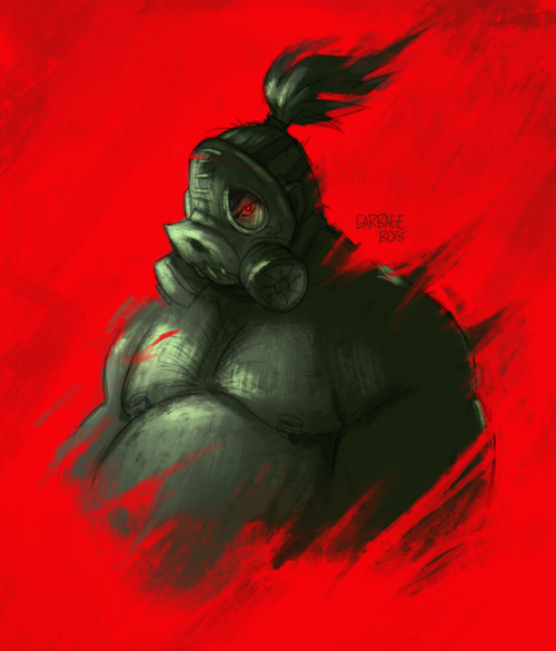 garbagebois:Quick drawing of my favorite beefy boi! Sharing this here too, check out this roadie boi