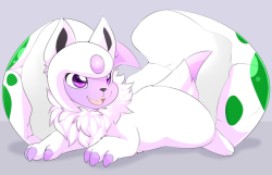 ITS- no longer egg month but i still have a few commissions to doCommissioned by middy, the offspring of my Joltee and their absol :3