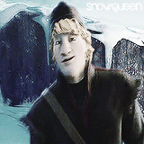 snovvqueen:Kristoff smiles                           ╰─ for/because of Anna                         