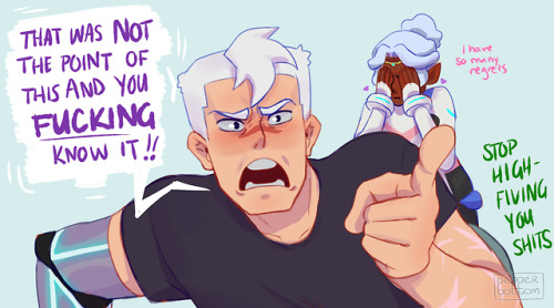 pepper-bottom:In which Shiro finds out about Keith’s attempted sacrifice and he TRIES to have a grou