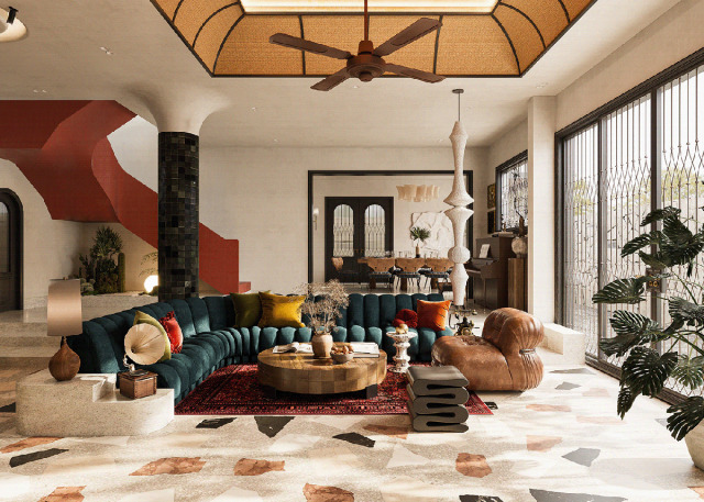 The Art of Fusion: A Peek Inside an Eclectic Modern Abode