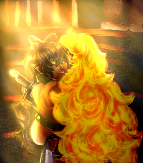 theivorytowercrumbles submitted me the Bumbleby hug scene for y screencap redraw thing I’m trying!