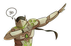 dani-draws-stuff: Genji dabs when he says “Hello”